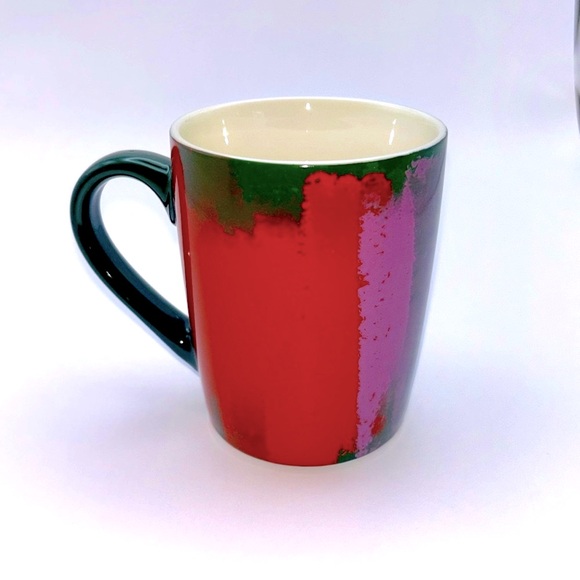 Starbucks 2021 paint green purple red strokes coffee tea mug 10 oz - Picture 2 of 6